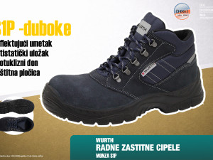 RADNE ZAŠTITNE CIPELE WURTH ČIZME S1P MONZA 39-47