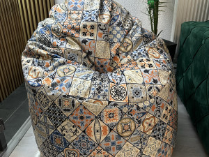 Veliki Mozaik Lazy Bag - Bean Bag - Jastuk - Vreća za Sjedenje