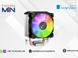 Jonsbo CR-1200E CPU Cooler RGB 92mm Fan 2x Heatpipes Intel/AMD