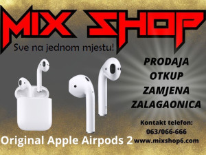 APPLE AIRPODS 2 ORIGINAL Bežične Wireless Bluetooth Iphone WiFi
