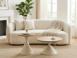 Set 2 klub stola bijeli klub stol za dnevni boravak lounge