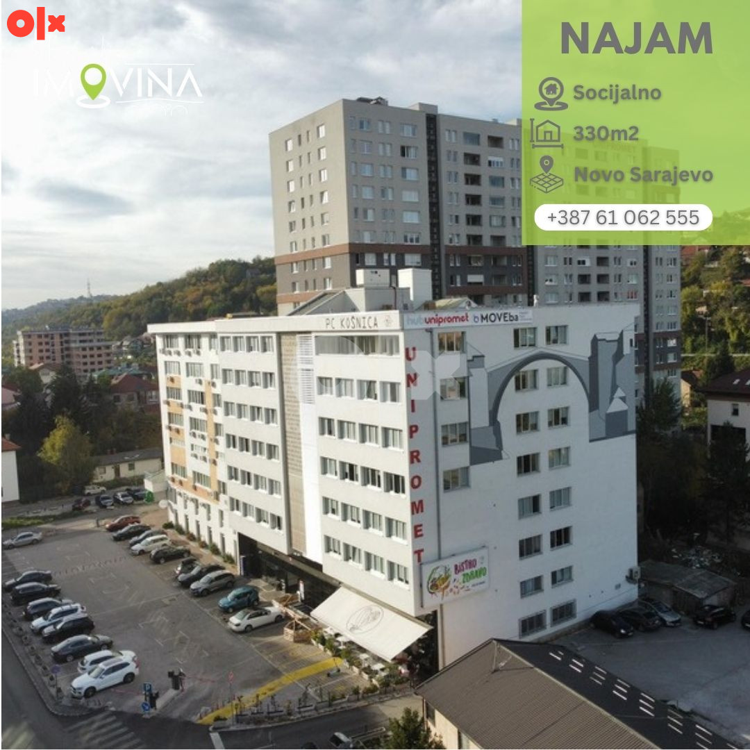 100939 Poslovni prostor za najam 330m2, Socijalno