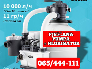 INTEX PJEŠČANA PUMPA I HLORINATOR 10m3/h *NOVO*
