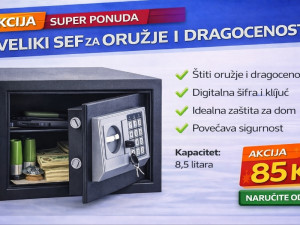 Sigurnosni sef sa digitalnom šifrom  sef za oružje, novac i drag