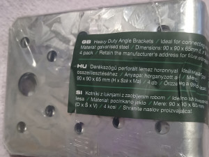 PARKSIDE L 90 X 90 X 65 X 2.5 4 kom