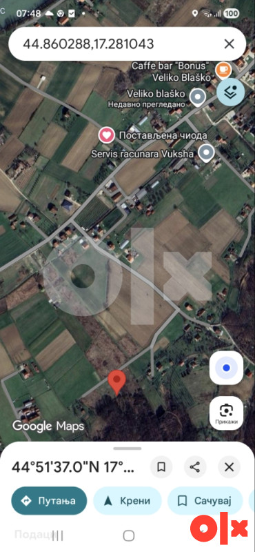 Plac Šušnjari  2800m2