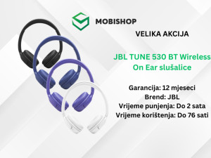 JBL TUNE 530 BT Wireless On Ear slušalice