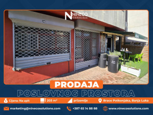 COMMERCIAL SPACE - OBILIĆEVO - BANJA LUKA - 203 m2