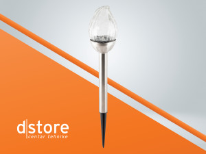 home Solarna vrtna LED lampa, metal / staklo,MX  dstore