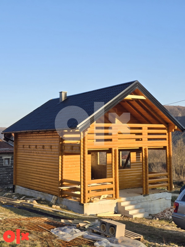 Vikendica od drveta sa terasom 6x6m  Brvnara 2
