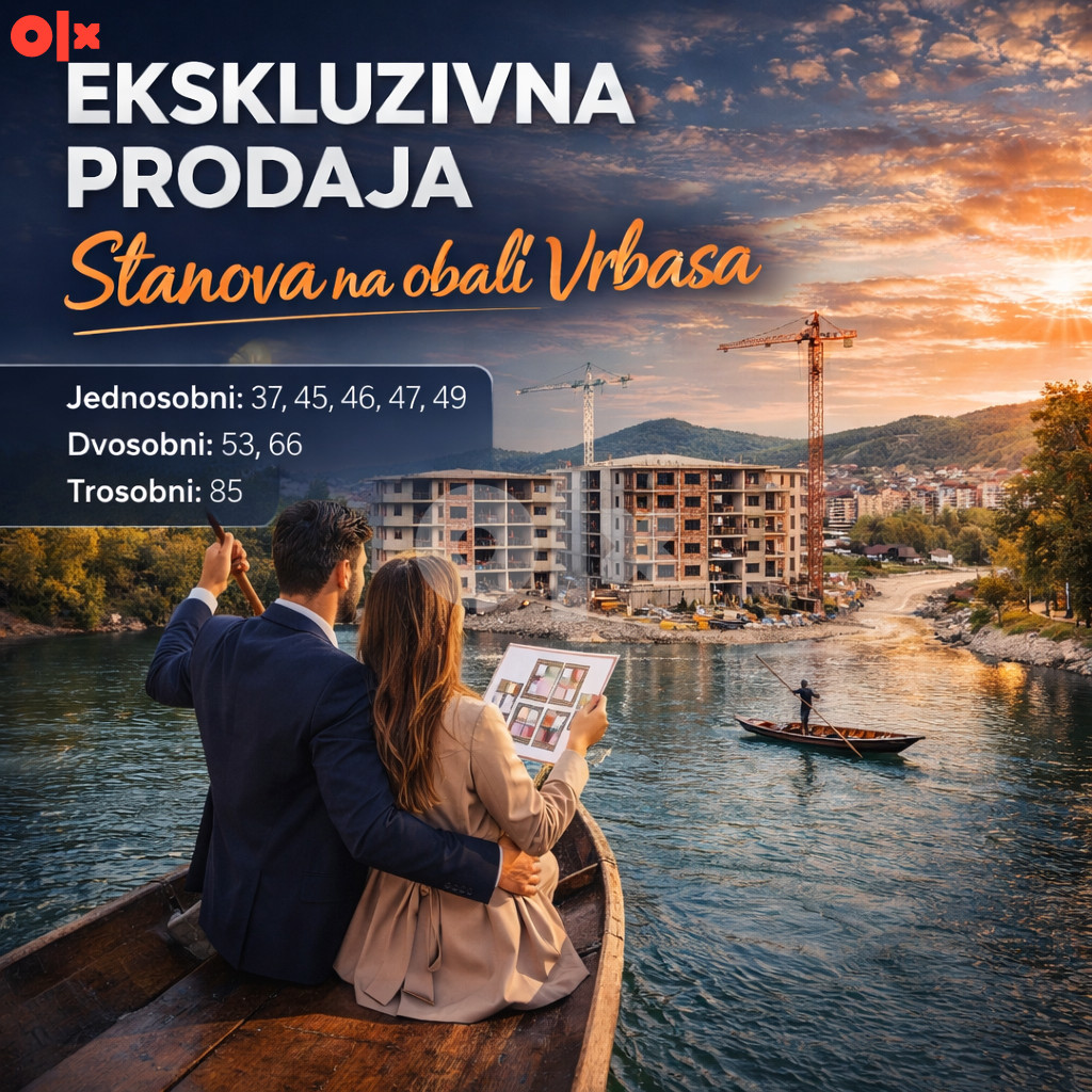 Stanovi na obali Vrnasa 45/46/47/49/53/66/85 m2