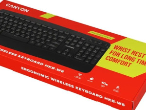 CANYON keyboard HKB-W6 Wireless Black (19515)