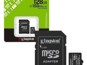 Kingston 128GB microSDXC Cnvas Secret Plus Gen3 150mb s A (19522)