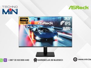 Gaming Monitor ASROCK CL25FFB 24.5" IPS, FHD, 144Hz
