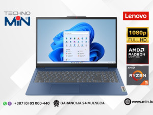 Lenovo IdeaPad Slim 3 15.6" Ryzen 3 7320U, 16GB RAM, 512GB SSD