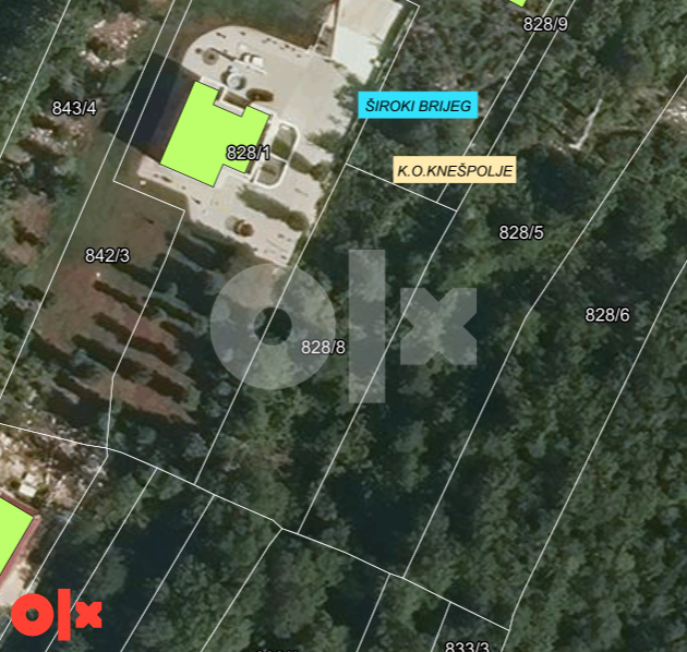 Zemljište Široki Brijeg 1390m2