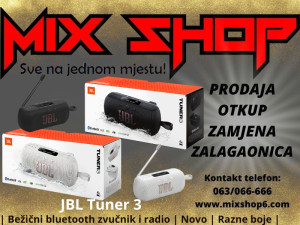 JBL TUNER 3 Prenosivi Bežični Zvučnik i Radio *Novo* DAB + FM