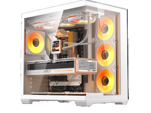 Kućište darkFlash AIGO C280 Bijelo E-ATX 7x ARGB FAN