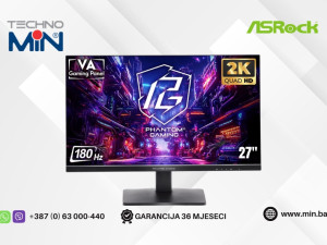 Gaming Monitor ASROCK PG27QFT1B 27" Curved VA, QHD, 180Hz