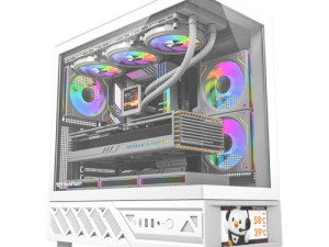 DarkFlash DS950V LCD Display 6" ARGB White + 6x ARGB Led fan