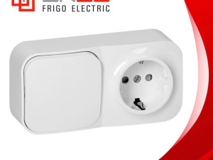 Prekidač + šuko utičnica NADGRADNA