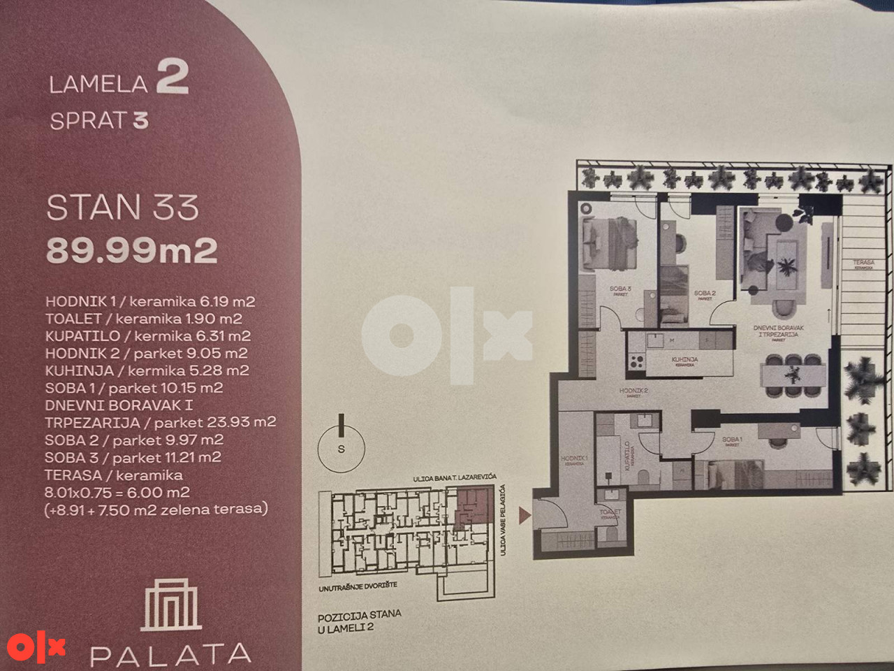 Četverosoban stan 90m2 Palata Banja Luka 7