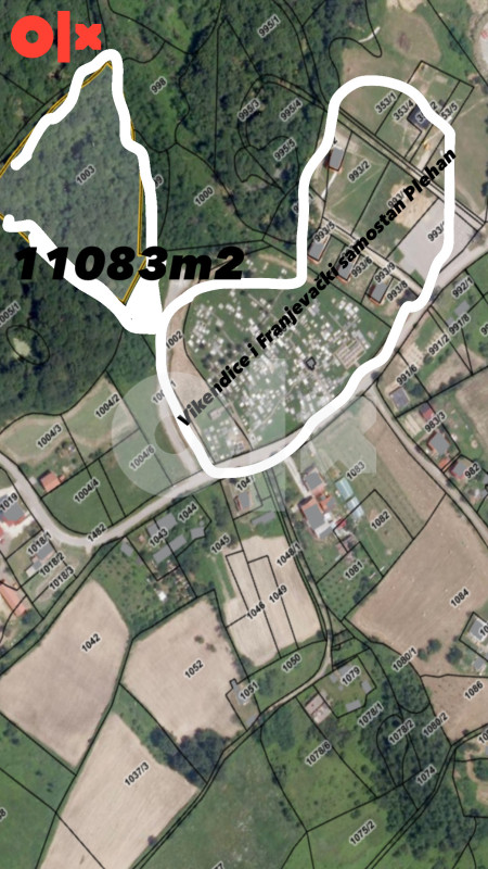 Zemljište Plehan 11083m2 2