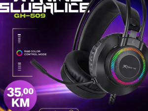GAMING SLUŠALICE XTRIKE SLUSALICE SA MIKROFONOM I RGB