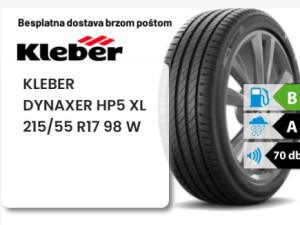 215/55 R 17 98W XL KLEBER DYNAXER HP5