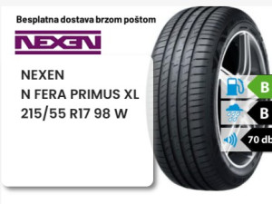 215/55 R 17 98W XL NEXEN N FERA PRIMUS