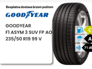 235/50 R 19 99V GOODYEAR F1 ASYM 3 SUV FP AO
