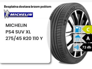 275/45 R 20 10Y XL MICHELIN PS4 SUV