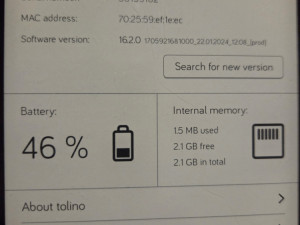 Tolino ebook reader