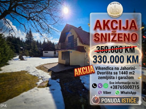 Vikendica, kuća, Dvorišta, Jahorina, 120m2, 1440 okućnica, garaža