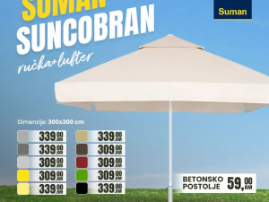 Suman suncobran 300x300 cm