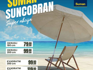 Suncobran Suman za plažu i bazen više modela
