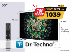 TCL Televizor 55C6K 55" 4K QD-Mini LED 144Hz Google TV