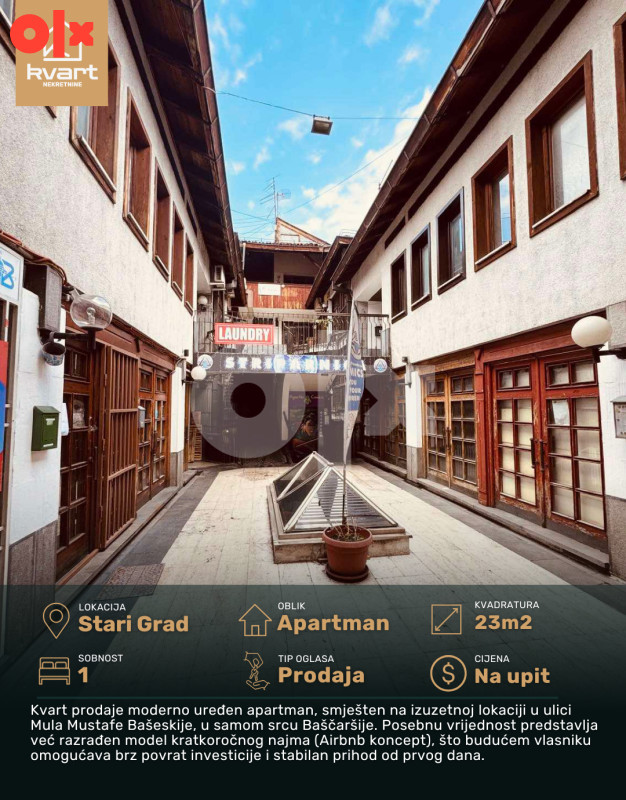 Stan/Poslovni prostor - Stari Grad 23m2 | Kvart Nekretnine