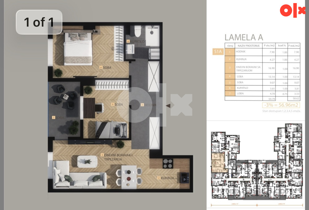 Stanovi 29 m2 - 63 m2 Laktaši 3
