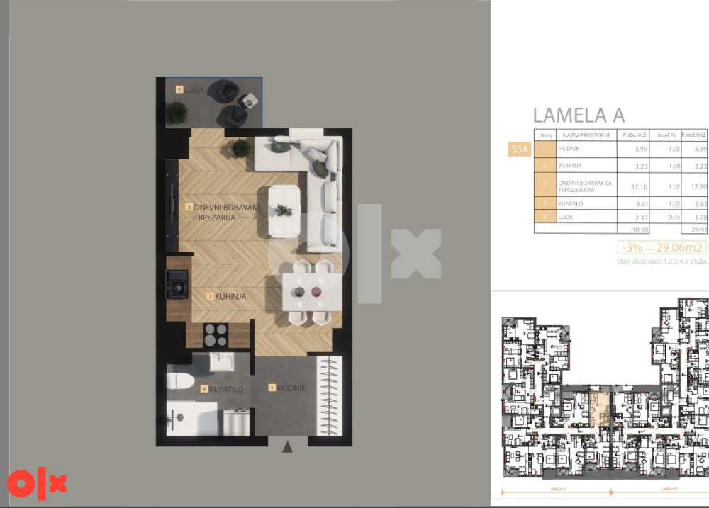 Stanovi 29 m2 - 63 m2 Laktaši 6