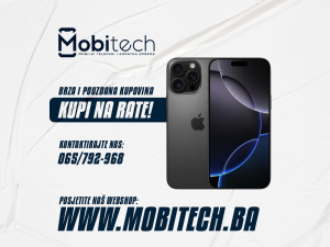Apple iPhone 16 Pro 128 GB Black, baterija 100%