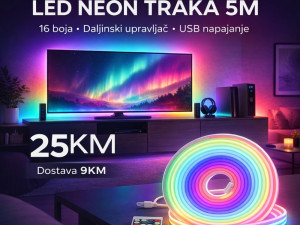 Led traka 5m 16 boja usb napajanje