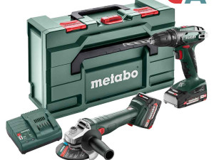 Metabo Combo Set 2.6.6 / 18V BS 18 + W 18 7-125 (12,0 Ah + 14,0 A