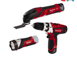 Einhell Aku Set Bušilica, Multifunkcionalni Alat i Led Lampa TE-T