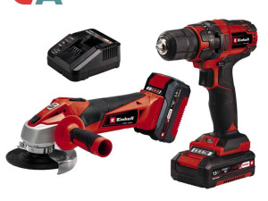 Einhell Set Bušilica I Brusilica Aku Power X-Change TC-TK 18 Li K