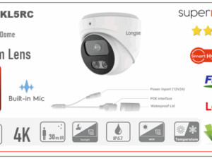Smart Hybrid Light IP POE Kamera 5MP 2.8mm