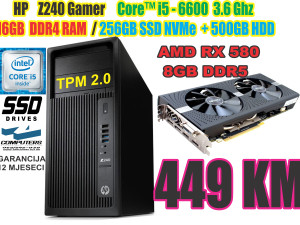 i5 6600 / RX 580 8GB / 16GB DDR 4 / 256GB SSD NVMe m.2+ HDD