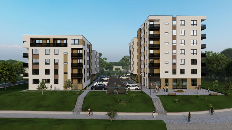 Trosoban stan u izgradnji 66,5m2/ pogled na Vrbas/Vrbas Residence