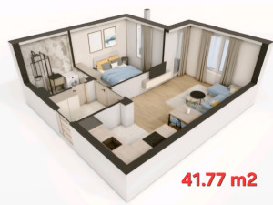 Stan Lukavica, I. Sarajevo, Dobrinja, 41,77m2, Svi spratovi