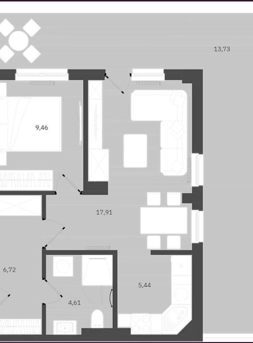Dvosoban stan 58m2/ Lazarevo/ Ars Nest 2